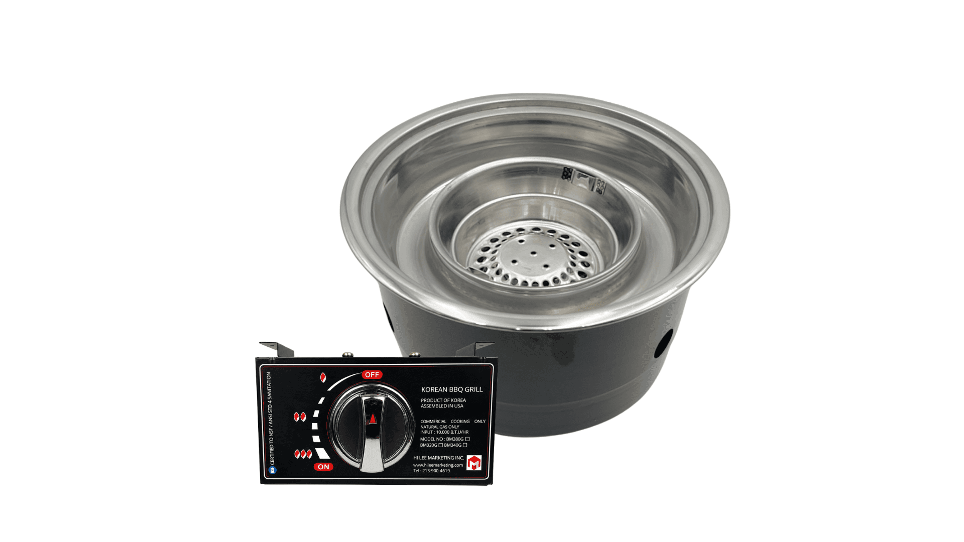 hileemarketing Commercial Gas Grill for Restaurants - Efficient Char-Grill & Hot Pot System - Korean BBQ Equipment los angeles