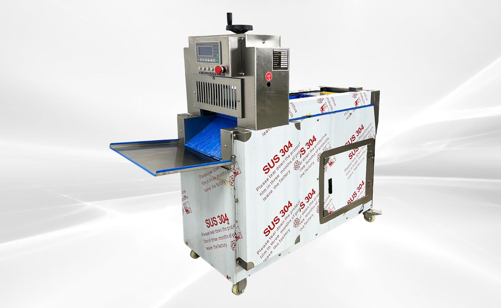 BM-LQ-BS02 automatic frozen meat slicer, front-left view