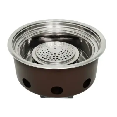 saycook sg-8288a commercial korean bbq grill front view showing stainless steel construction and gas roaster design