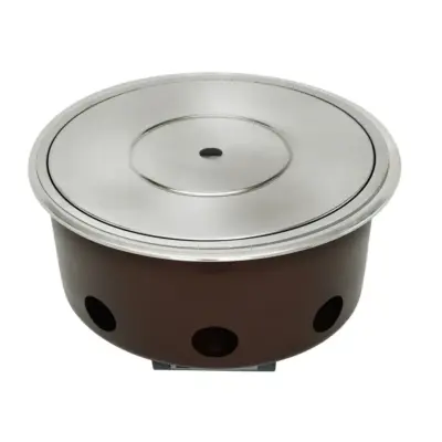 saycook korean bbq grill side angle view highlighting compact dimensions and table integration design
